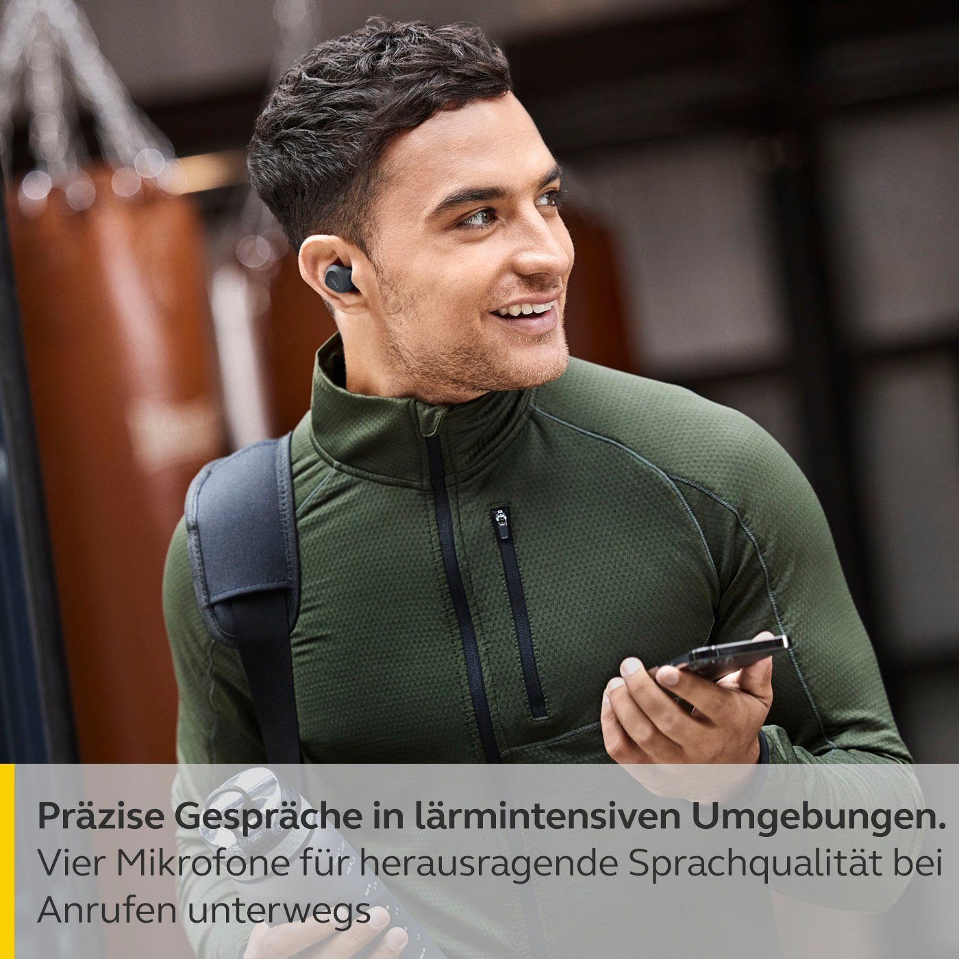 Jabra Elite 4 active Bluetooth-Kopfhörer (Active Noise Cancelling (ANC), Freisprechfunktion, Sprachsteuerung, True Wireless, integrierte Steuerung für Anrufe und Musik, Alexa, Google Assistant, Siri, Bluetooth)