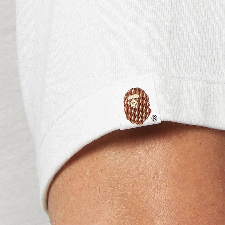 A Bathing Ape Color Camo Ape Face Tee white purple