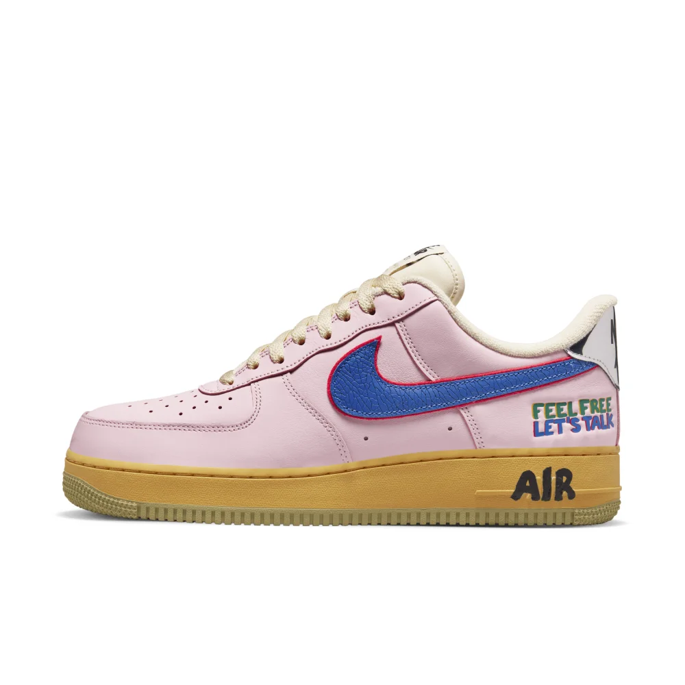 Nike Air Force 1 07 Feel Free Lets Talk DX2667-600 / pink