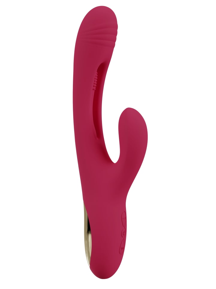 Sweet Smile Rabbitvibrator Rabbit Vibrator with G-Spot Stimulation in rot günstig kaufen 24 cm