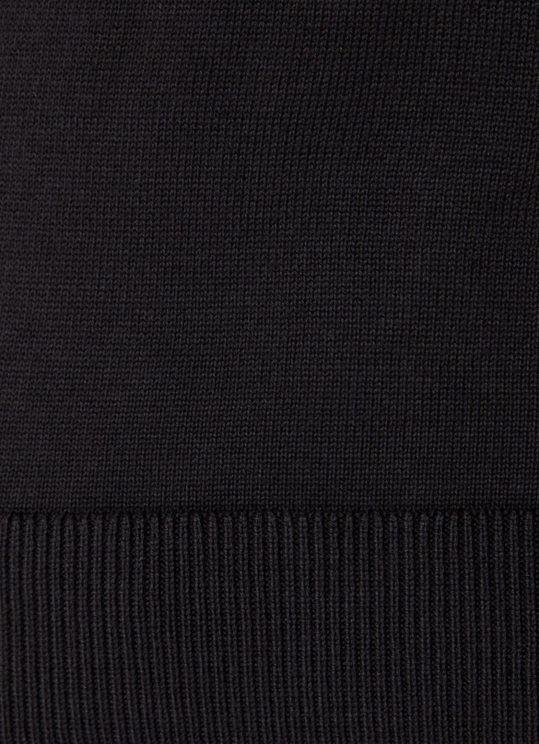 Jemne pletený kardigan HUGO BOSS San jague s výstrihom do V