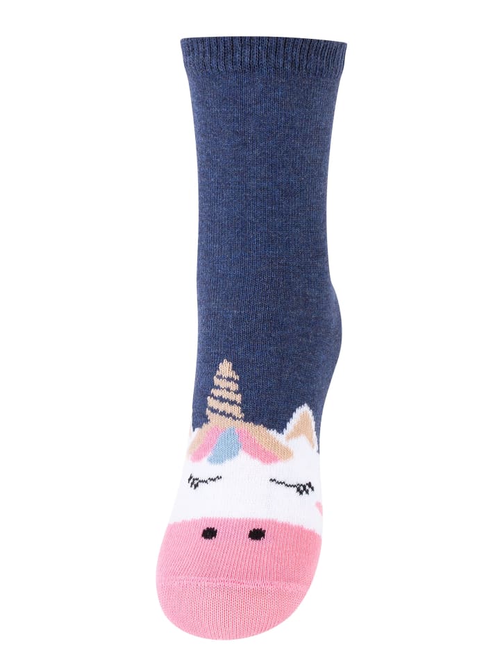 Cotton Prime® 6 Paar Kinder Socken - Einhorn in Bunt günstig kaufen