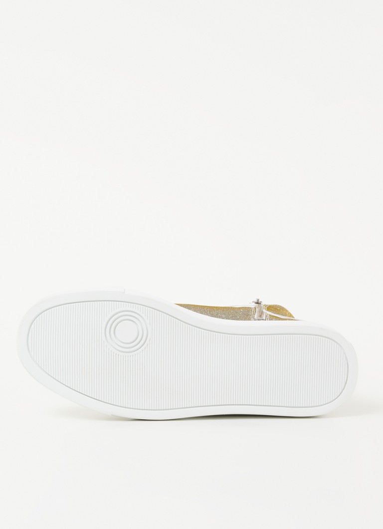 Zadig&Voltaire  1747 High Flash sneaker met leren details en lurex