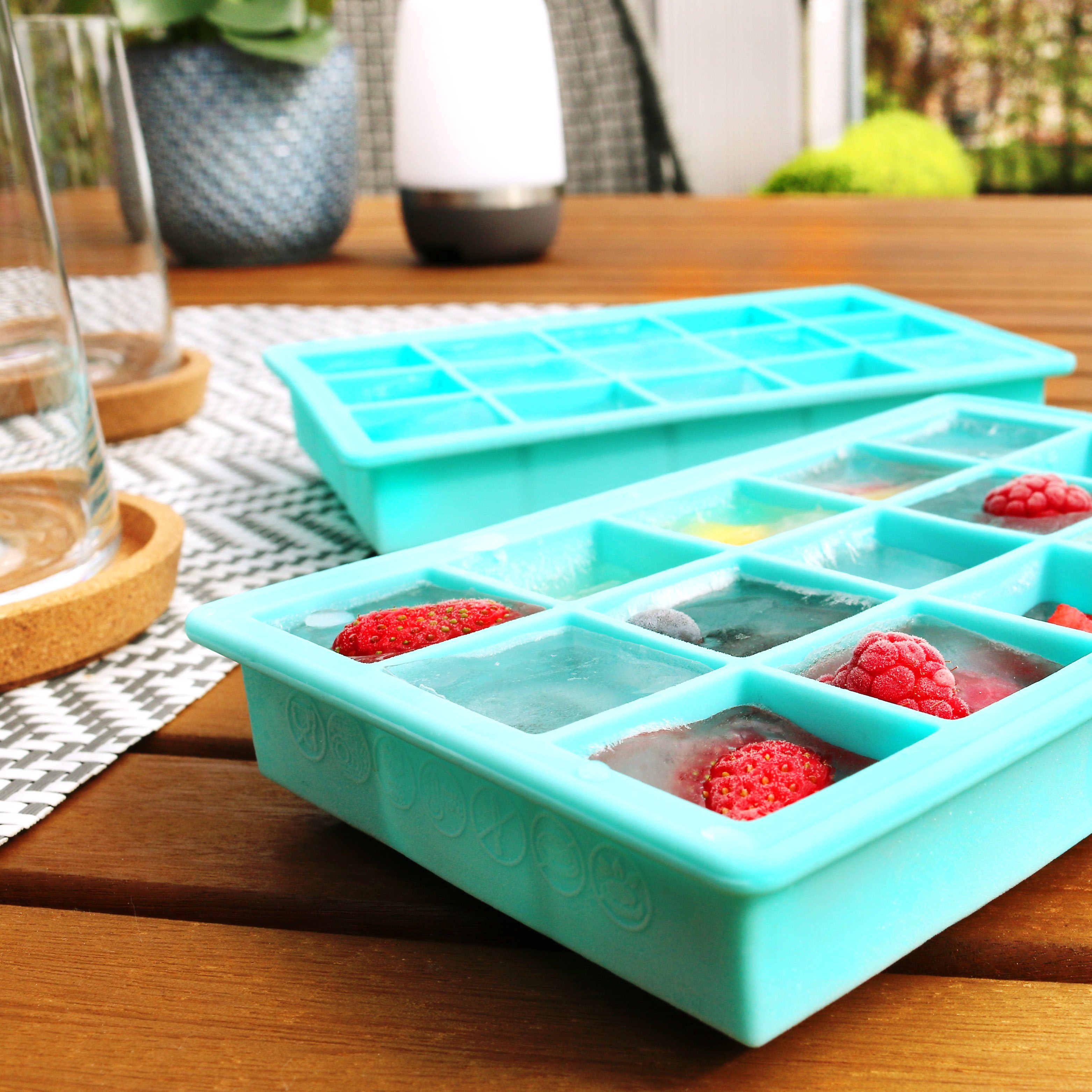 bremermann Eiswürfelbehälter Silikon Eiswürfelform, Silikon, (Set, 2-tlg)