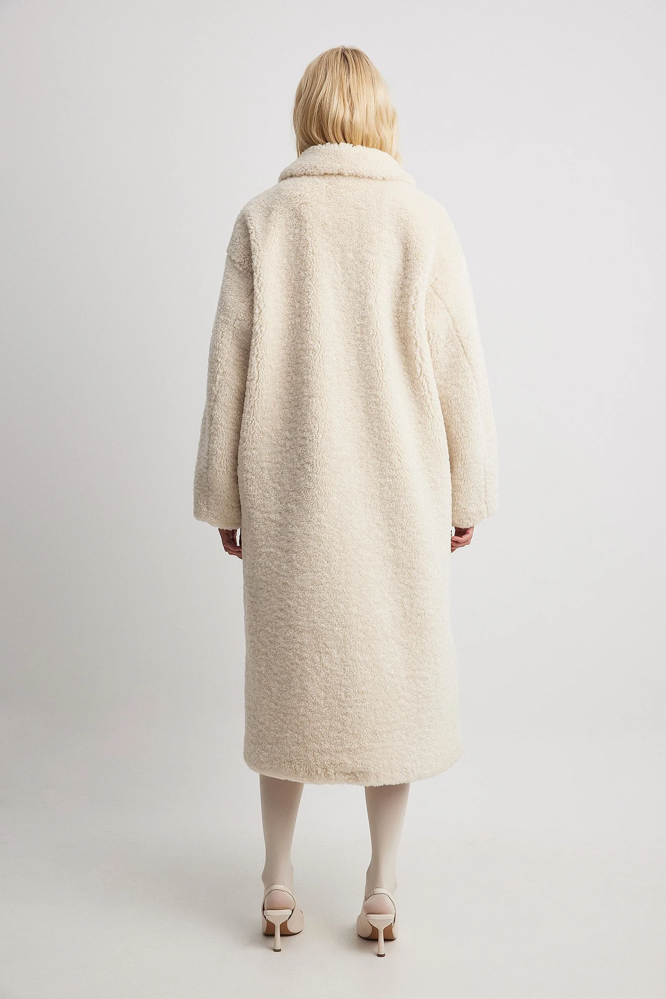 Lange Teddy-Jacke