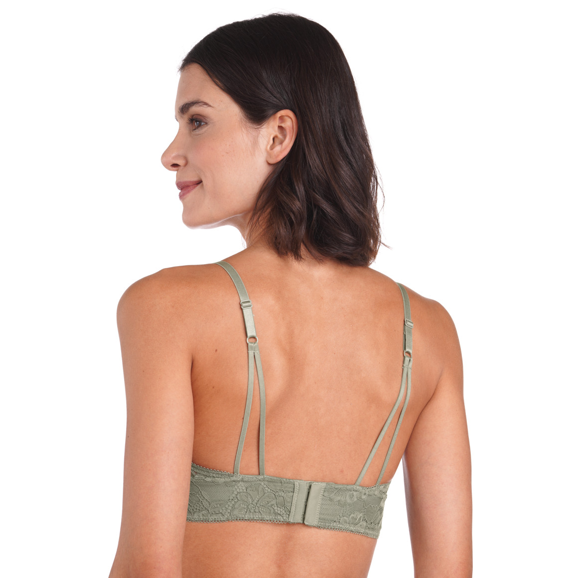 Damen Bralette-BH aus floraler Spitze