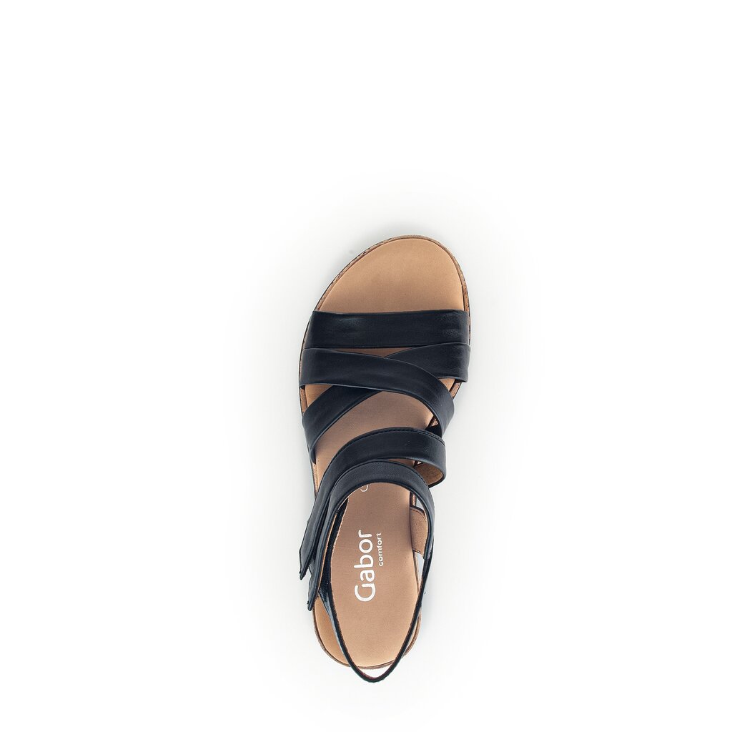 Gabor comfort Keilsandalette schwarz