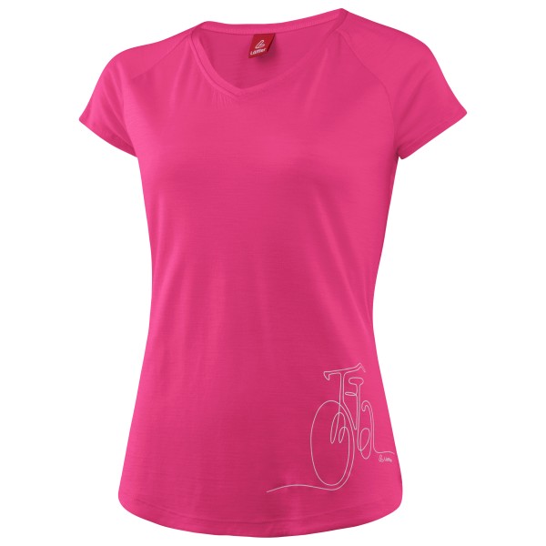 Löffler - Women's Printshirt Bicycle Merino-Tencel - Merinoshirt