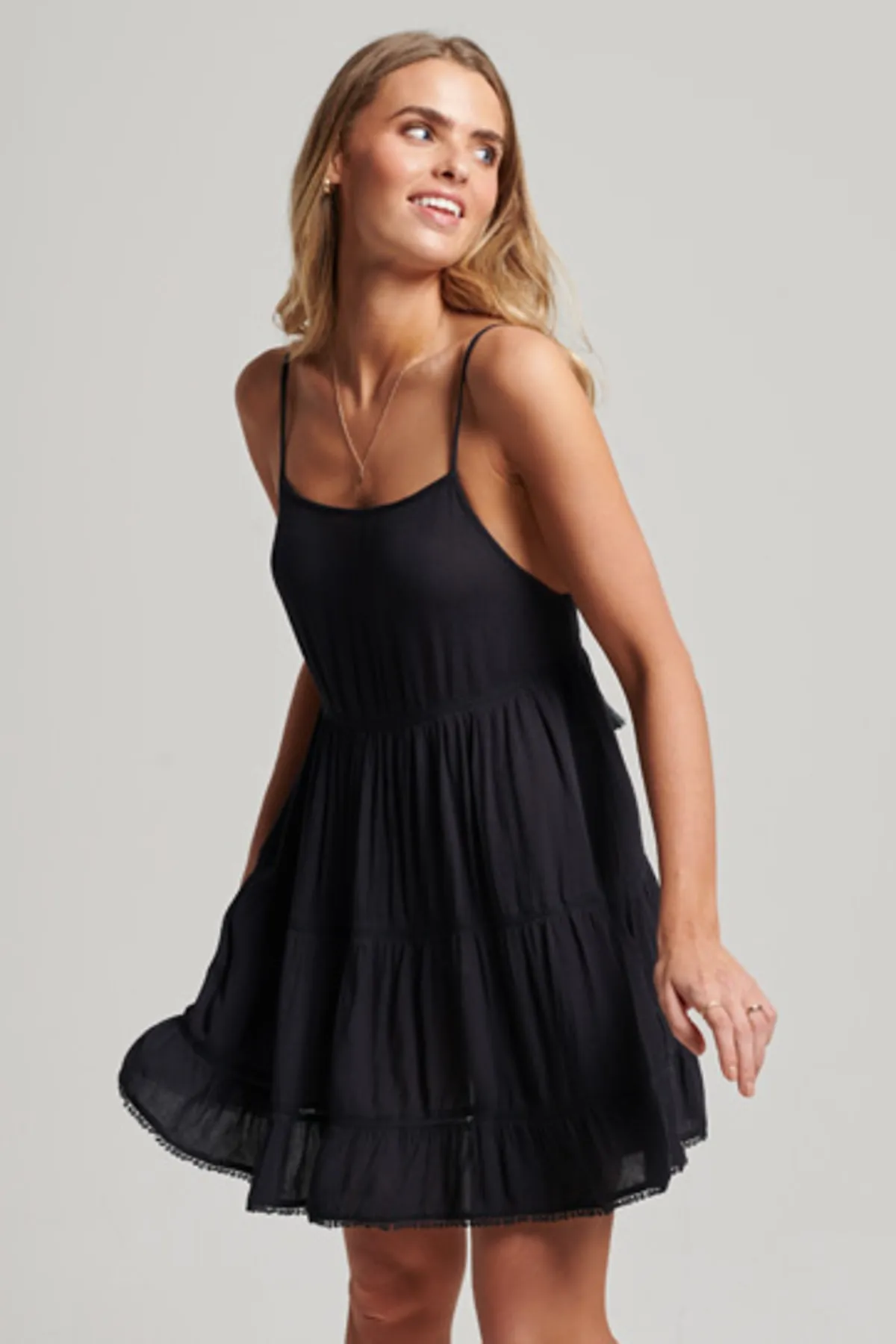SUPERDRY  Kleid - Dunkelblau - A-Linie