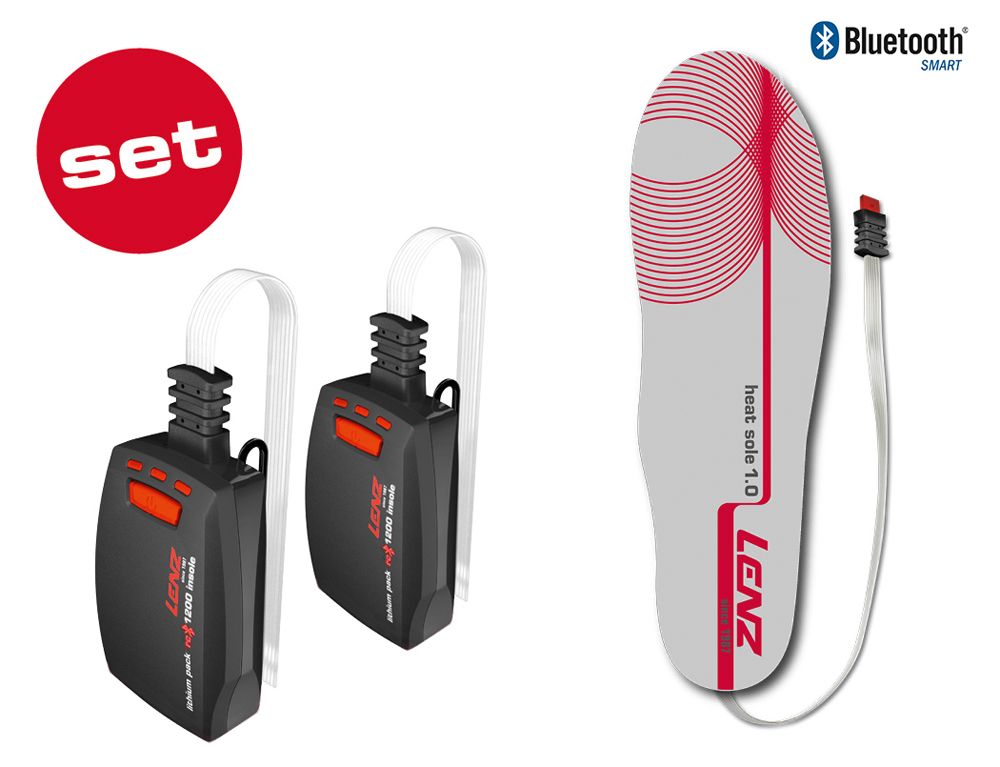 Lenz Set Lithium Pack Insole rcB 1200 + Heat Sole - beheizbare Einlegesohlen kaufen | Bike-Discount