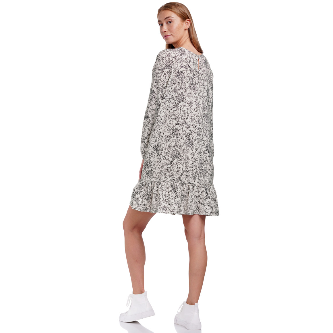 Damen Tunikakleid mit Allover-Print