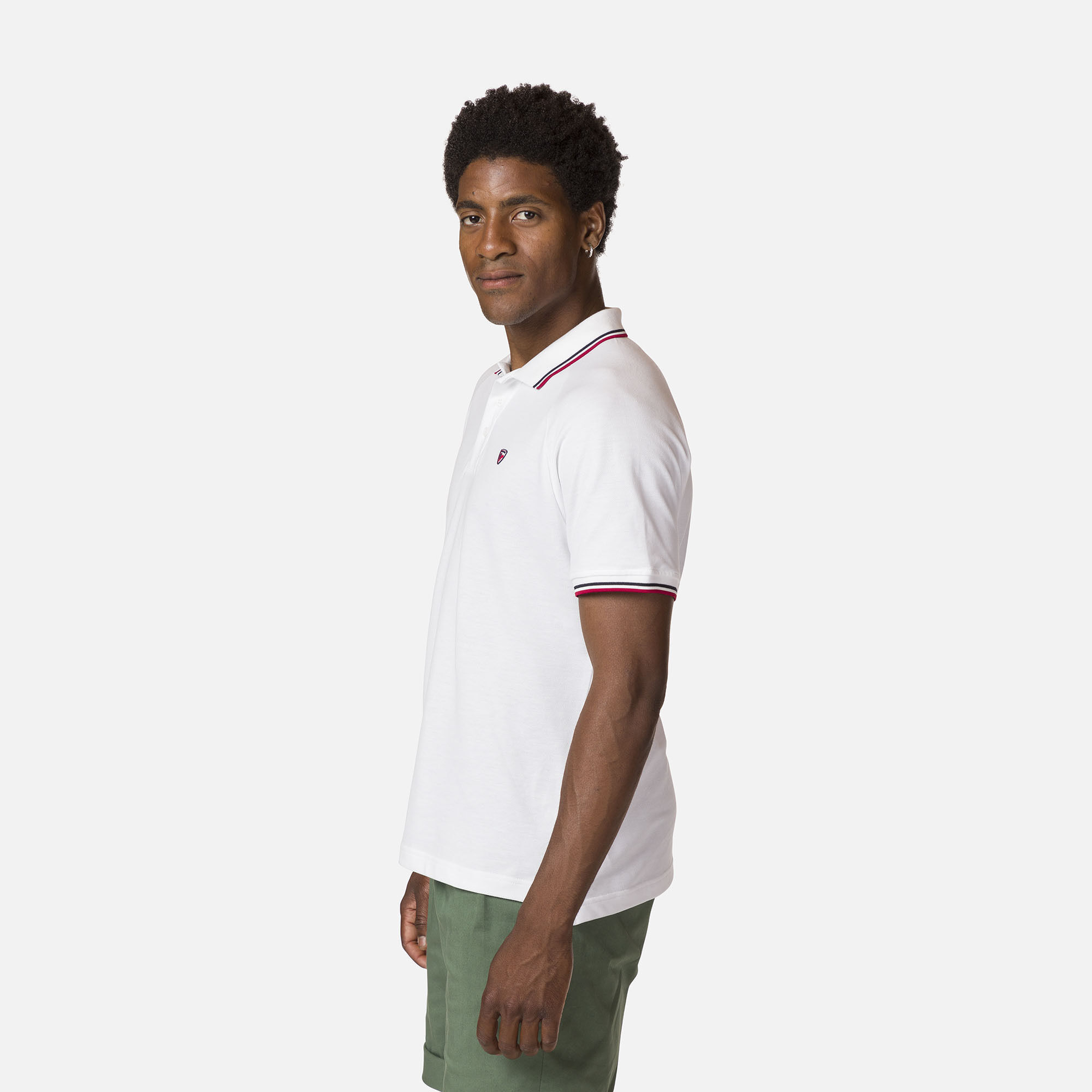 Polo logo à manches raglan homme
