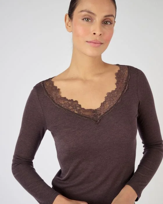T-shirt manches longues Essential, 20% laine