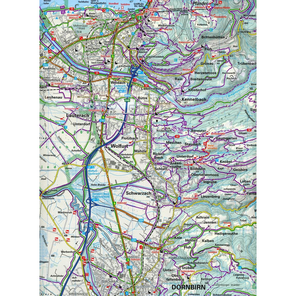 KuF Österreich Outdoorkarte 01 Bregenzerwald 1 : 35 000 - Wanderkarte