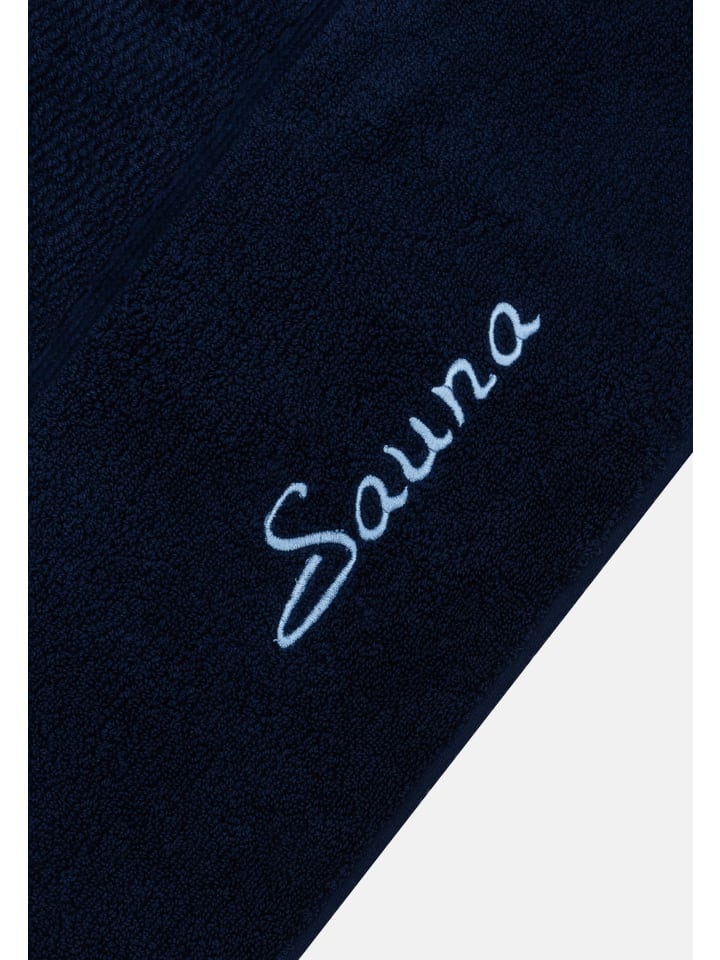Möve for Frottana 2 X Saunatuch im Set Pearl in Deep Sea günstig kaufen 80 x 200 cm