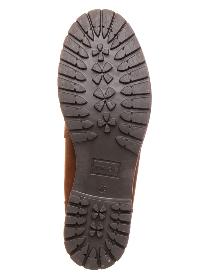 TRAVELIN' Leder-Boots in Hellbraun günstig kaufen