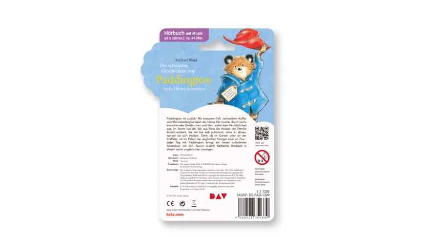 Paddington - Die schönsten Geschichten (6 Hörbuchabenteuer)