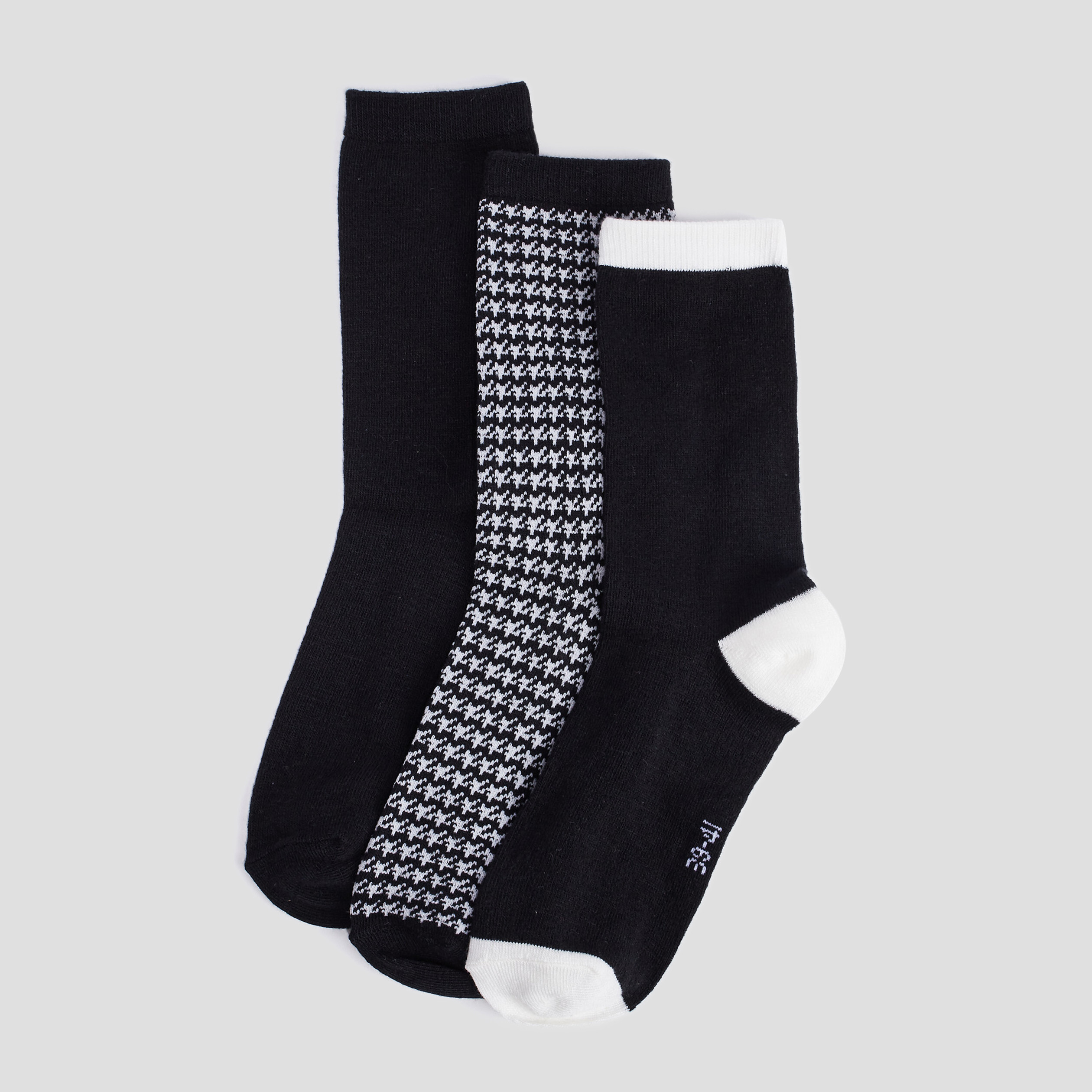 Lot 3 paires chaussettes multicolore femme | La Halle