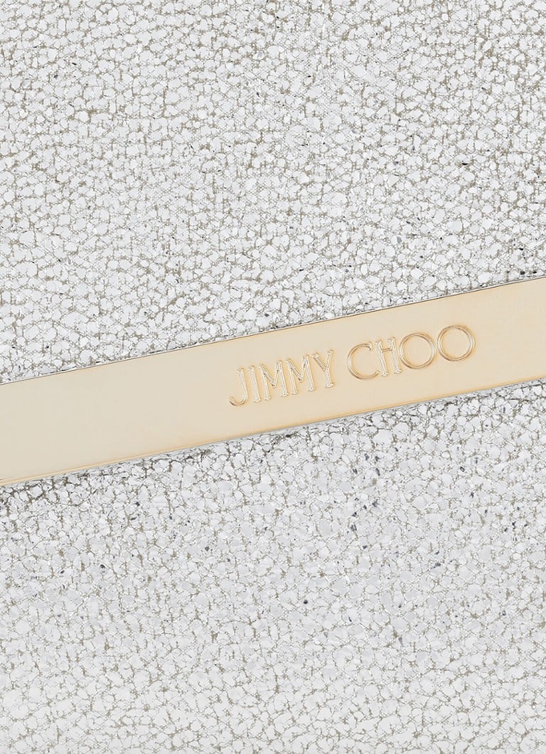 Jimmy Choo Emmie -nahkainen clutch-laukku irrotettavalla olkahihnalla