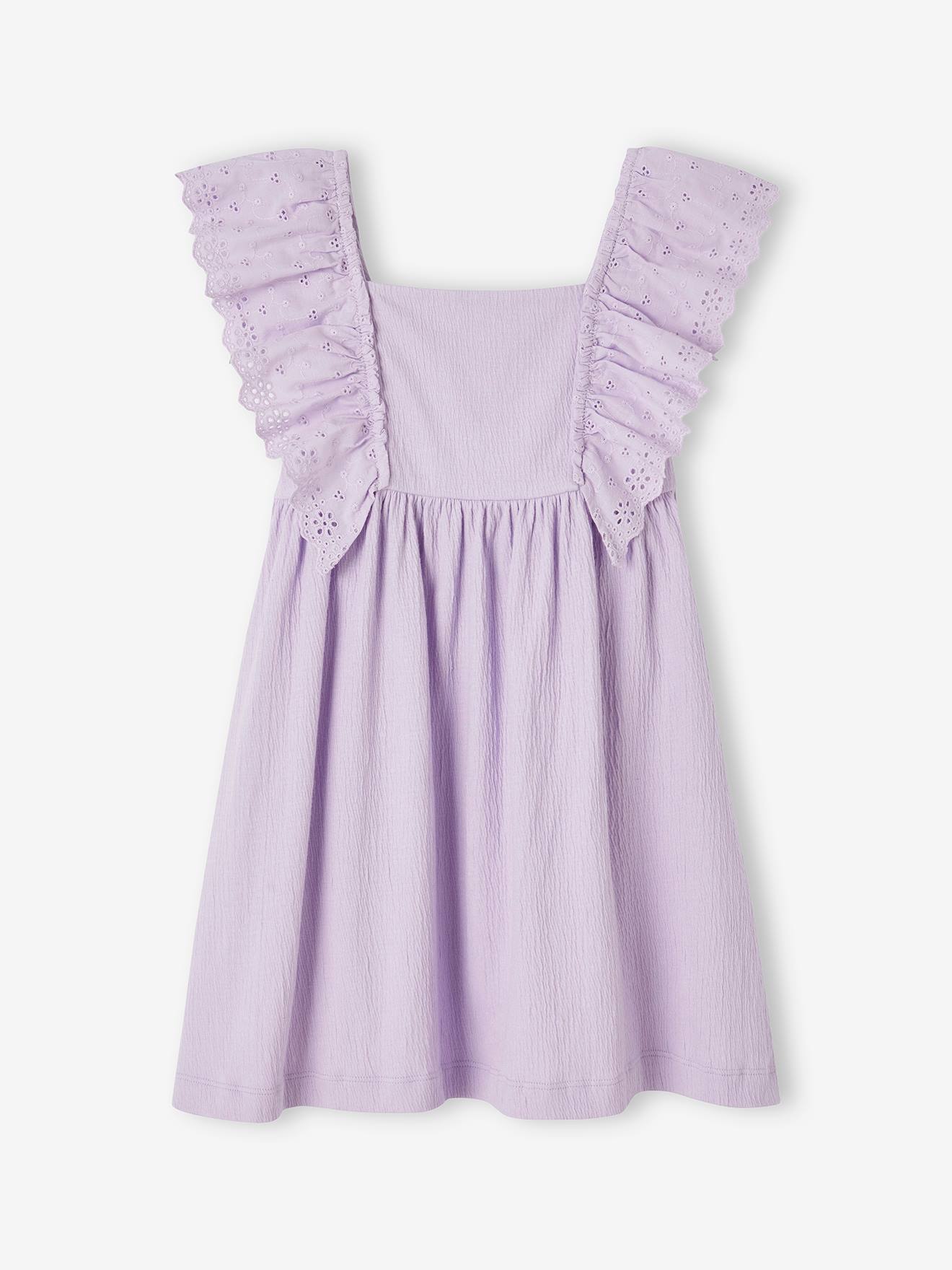 Vertbaudet Mädchen Volantkleid Oeko-Tex - lavandel