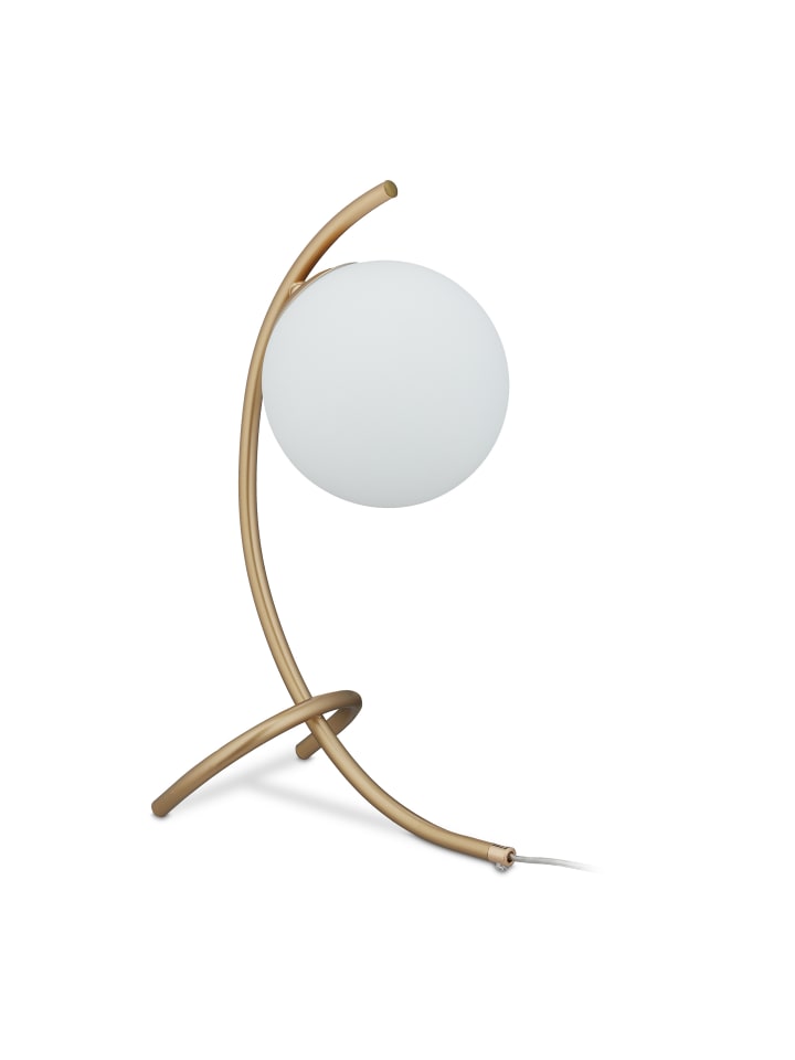 relaxdays Tischlampe in Gold/ Weiß günstig kaufen onesize