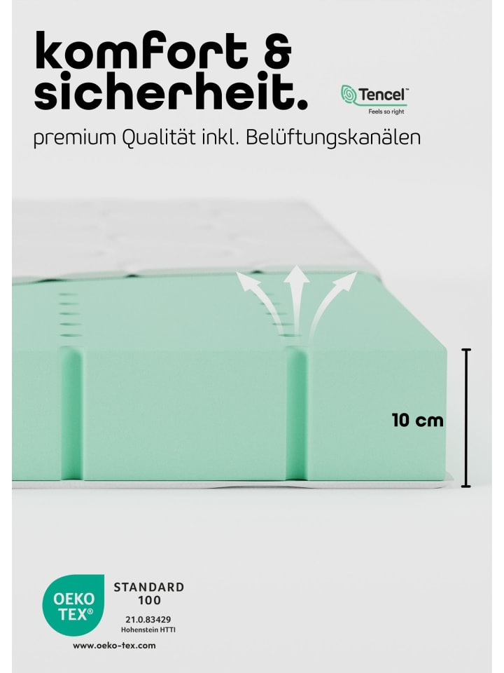 Sämann Beistellbett mit Matratze SleepPlus, Rollen & Umbauseite - sahara dust/natur günstig kaufen 60x120 cm