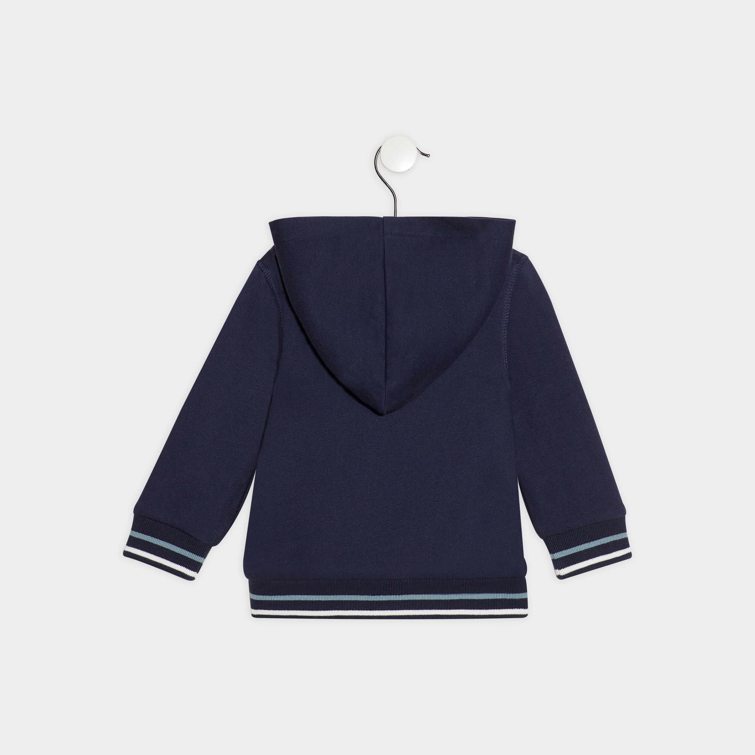 Gilet zippé à capuche Creeks bleu marine bébé garçon | La Halle