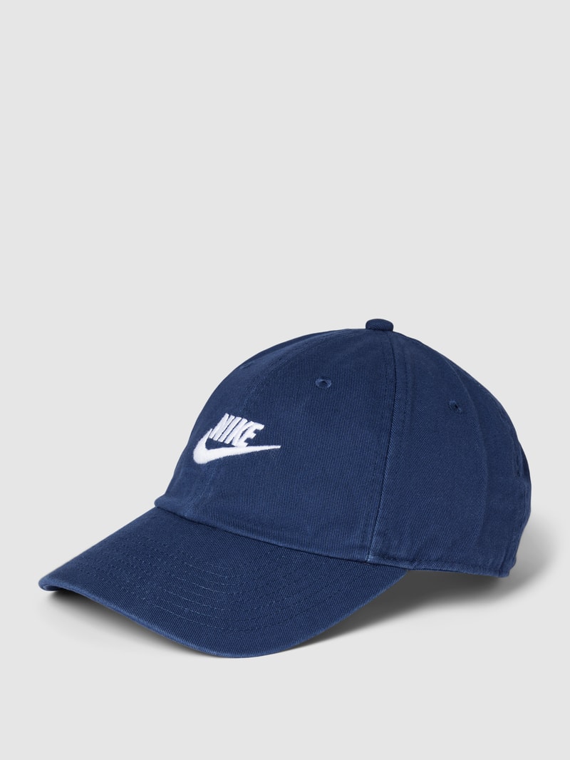 Basecap mit Label-Stitching in dunkelblau