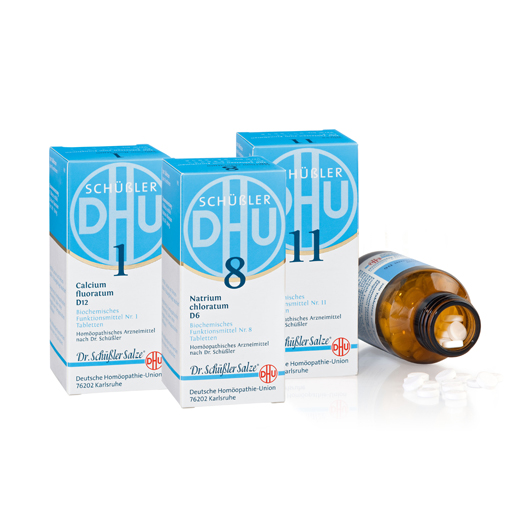 DHU Schüßler-Salze Haut-und-Haar-Kur Sparset  3x200 St  Tabletten