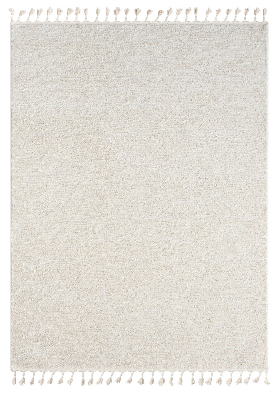 MyFlair Teppich Moroccan Retreat, 190 cm x 240 cm, Farbe weiß, rechteckig, Florhöhe 19mm