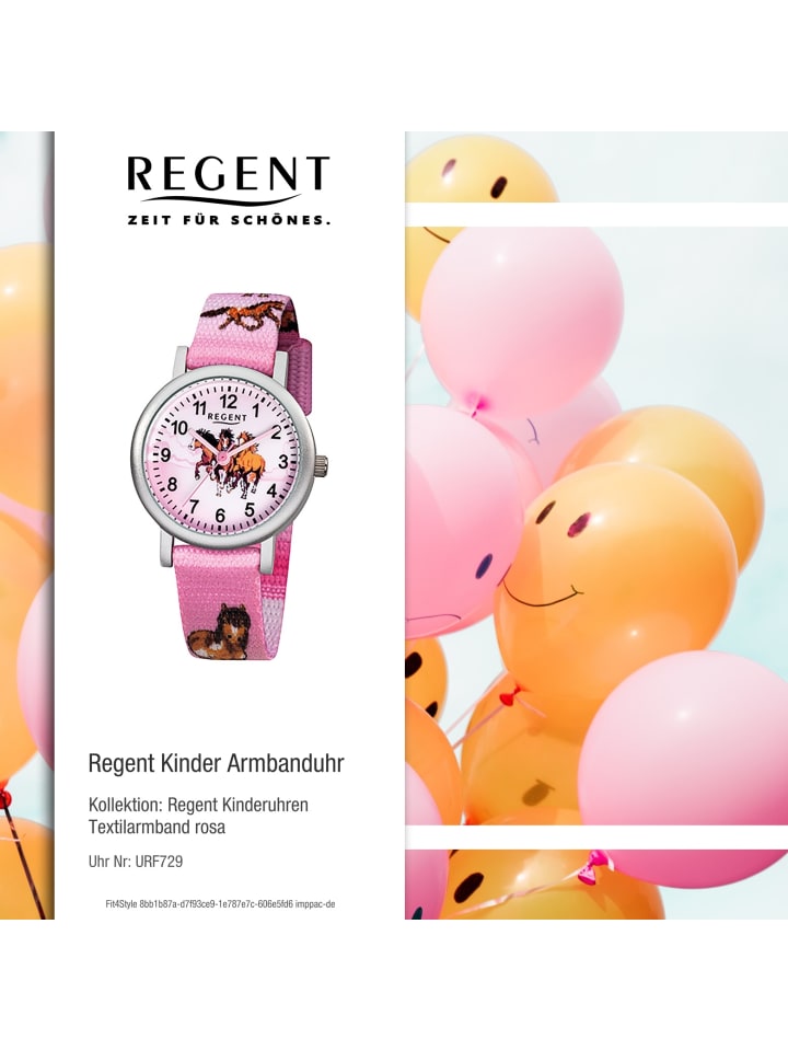 Regent Analog-Armbanduhr Regent Kinderuhren rosa klein (ca. 29mm) günstig kaufen onesize