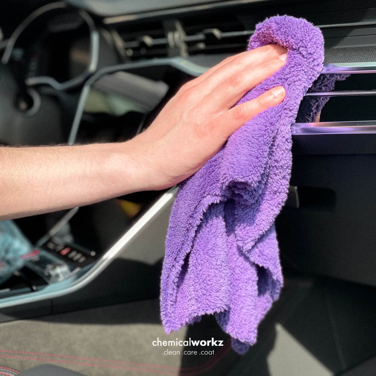 chemicalworkz Edgeless Soft Touch Towel 500GSM Violett Poliertuch 40×40cm