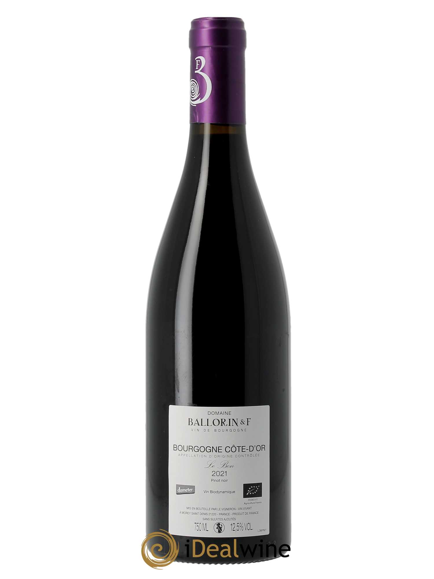 Bourgogne Le Bon Ballorin & F(Domaine)  2021 - Lot de 1 Bouteille