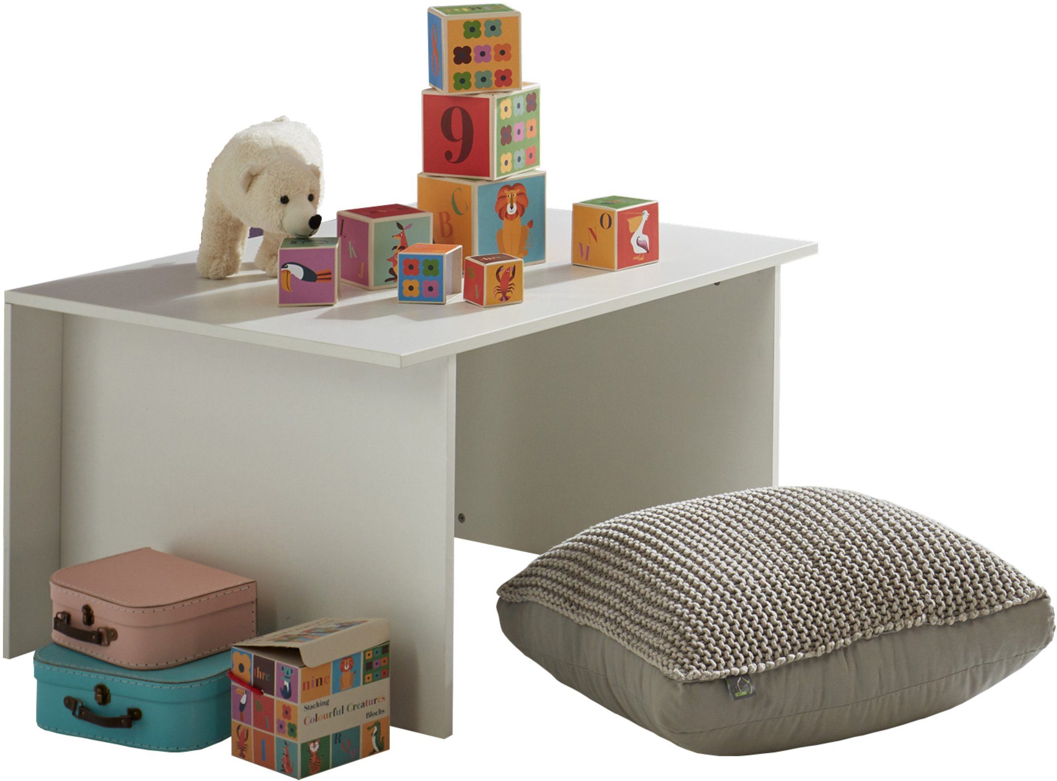 arthur berndt Babybett Elly, mit Wickelstation; Umbaubar zum Juniorbett, Spieltisch und Konsole