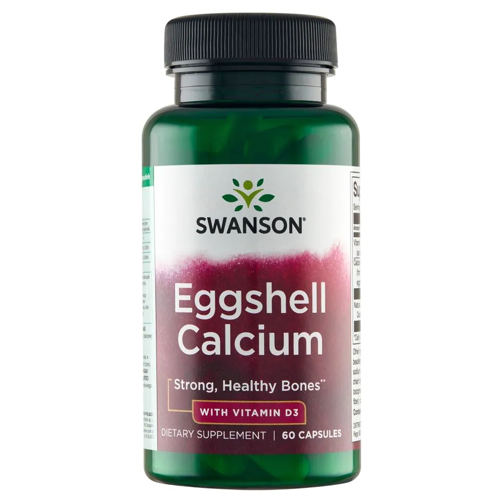 Κάψουλες ασβεστίου Swanson Eggshell + βιταμίνης D3