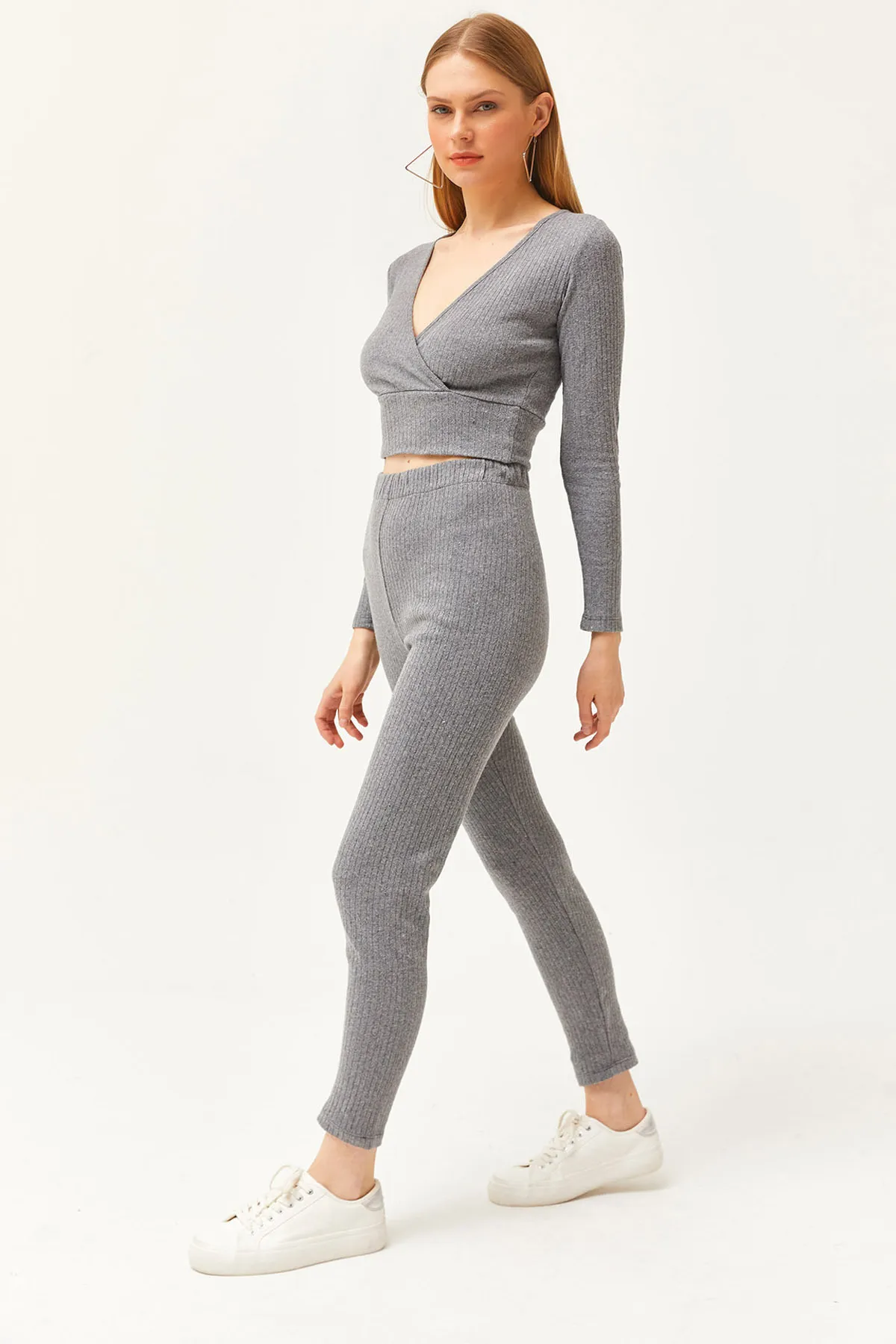 Olalook  Damen-Anzug mit geräucherter Unterseite, Strumpfhose, Oberteil, zweireihig, Bluse und Kapuze, TKM-19000261