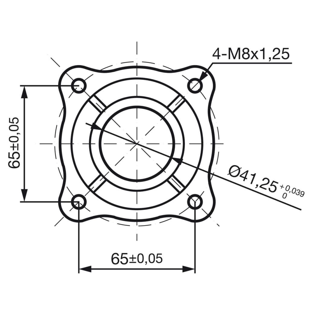 vidaXL Stromerzeuger Benzinmotor 6,5 PS 4,8 kW Schwarz