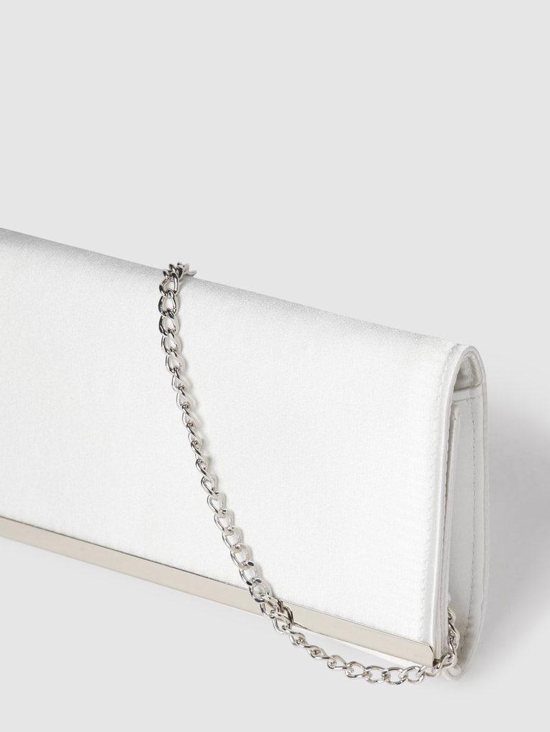 Clutch mit kurzem Schulterriemen in offwhite