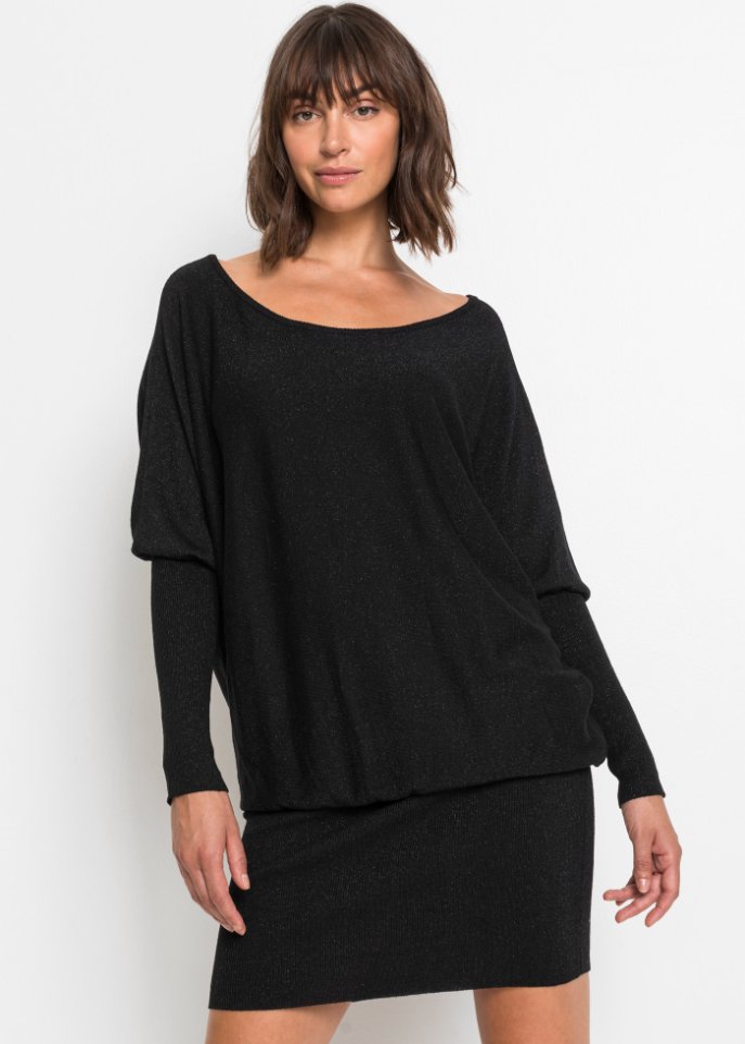 Strickkleid mit Glitzer