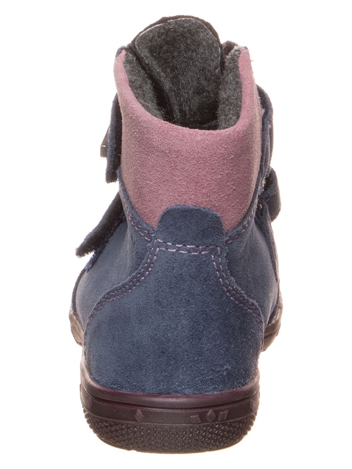 Richter Shoes Leder-Winterboots in Dunkelblau günstig kaufen