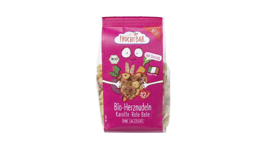 FRUCHTBAR Bio-Herznudeln Karotte, Rote Bete 300 g