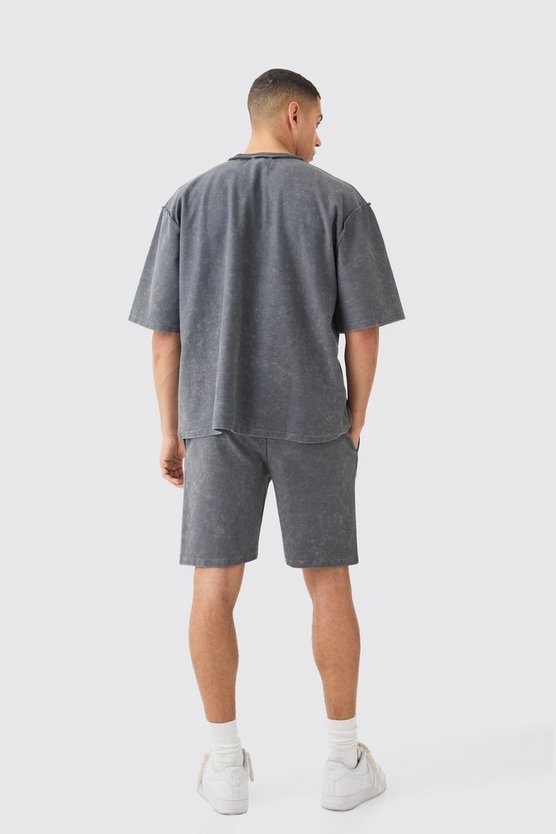 Lockere Shorts mit Print