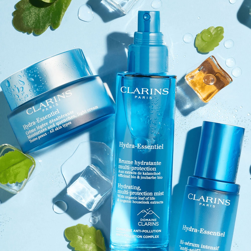 Clarins Hydra -Essenteil, Brume Hydratante, Multi-protection Soins Hydra-Essentiel