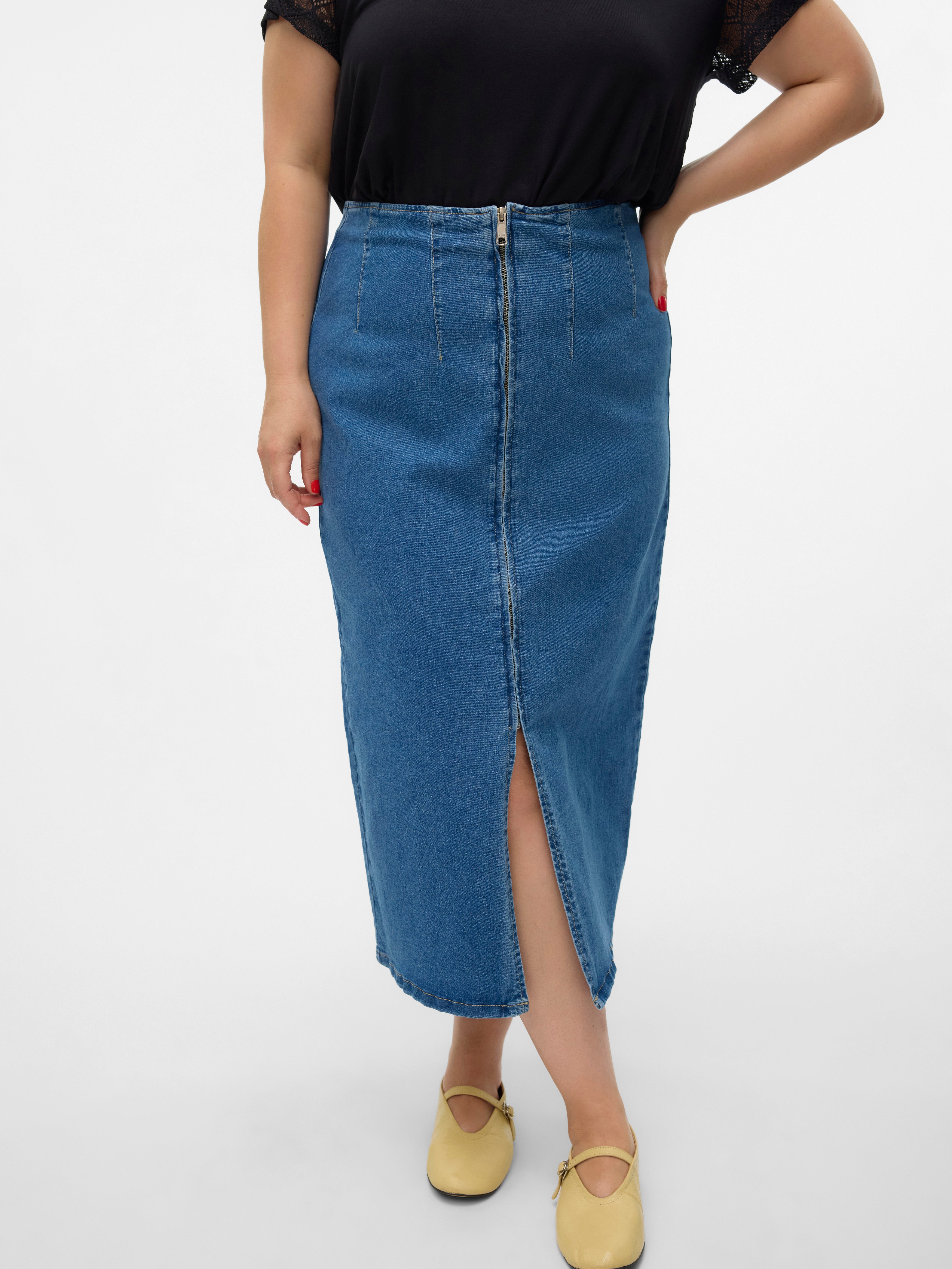 VMCMONIC Hohe Taille Midirock