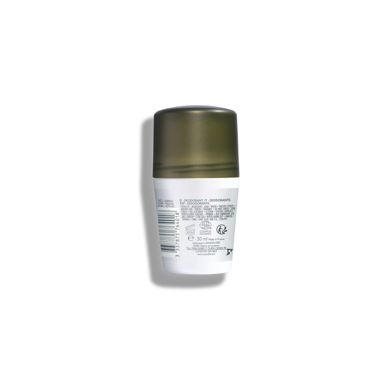 Sanoflore Mentha Lot Déodorant Roll-On 48h 2 x 50 ml