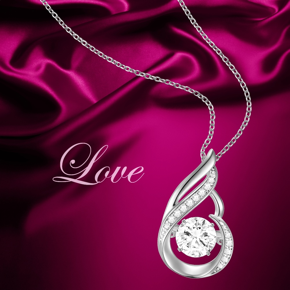 Rafaela Donata Collier en argent Argent sterling Oxyde de zirconium (CZ) en Argent collier