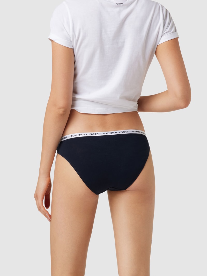 Slip mit Stretch-Anteil im 3er-Pack in rot