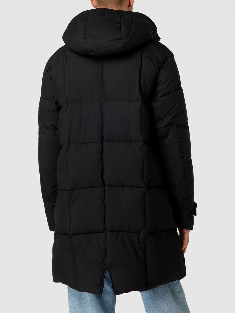 Jacke mit Label-Details Modell 'OTRIKA' in schwarz