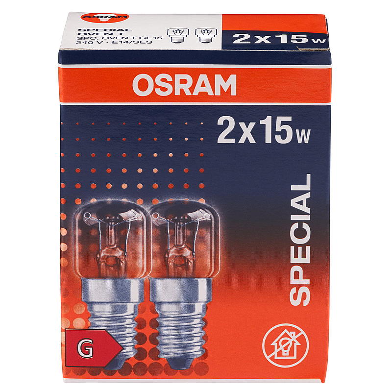 Osram Stekeovnspære 15 w 2 pk e14