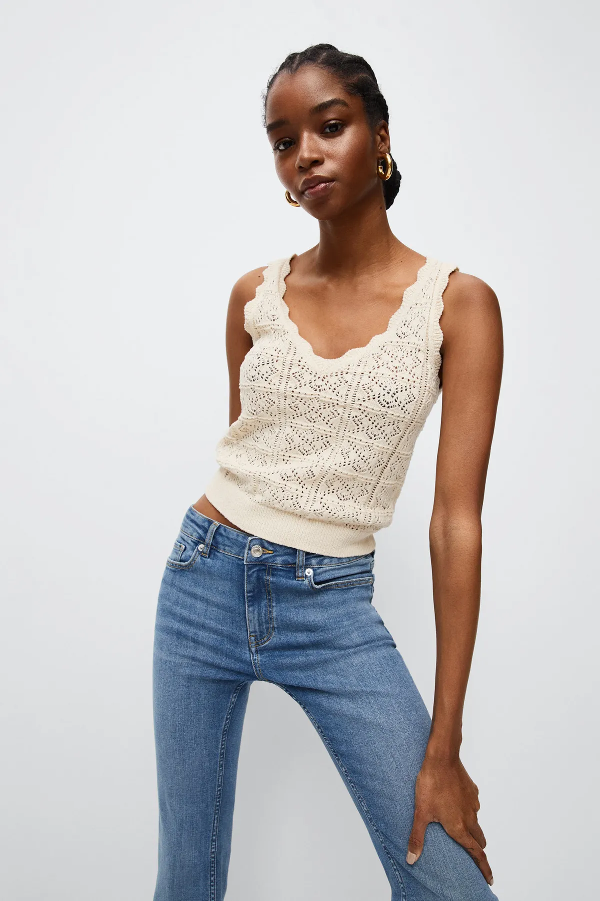 MANGO  Blaue Damenjeans 27040896